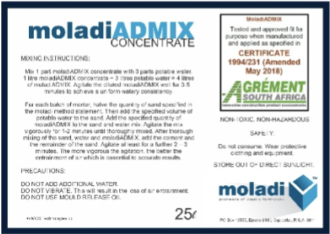 1994/231 (Amended May 2018): MoladiADMIX